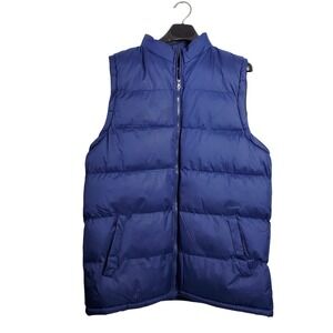 Cambridge Classics Mens Puffer Vest Size XL‎ Blue Full Zip Padded Gilet